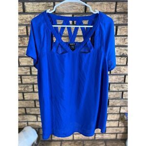 Torrid‎ Blue Cage Front Top
